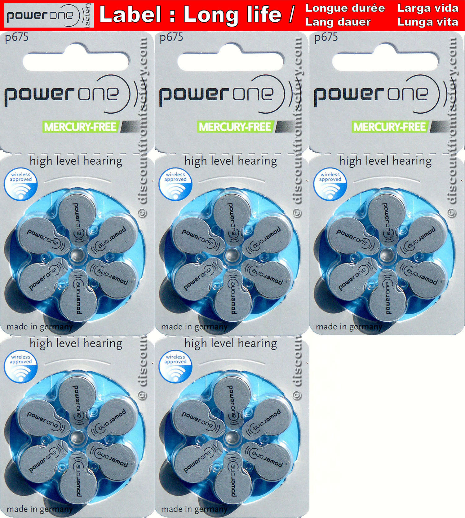 Lot 30 Battery Hearing Aid A675 B675 675Zas R1350 eBay